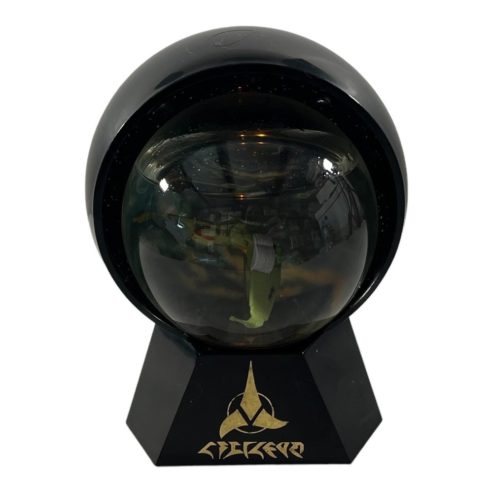 Star Trek The Next Generation Klingon Bird of Prey Lighted Musical Globe 1994